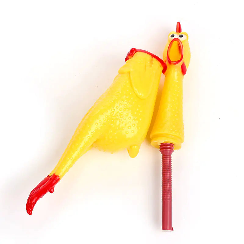 Rubber Chicken Toy - FunkyCatCo