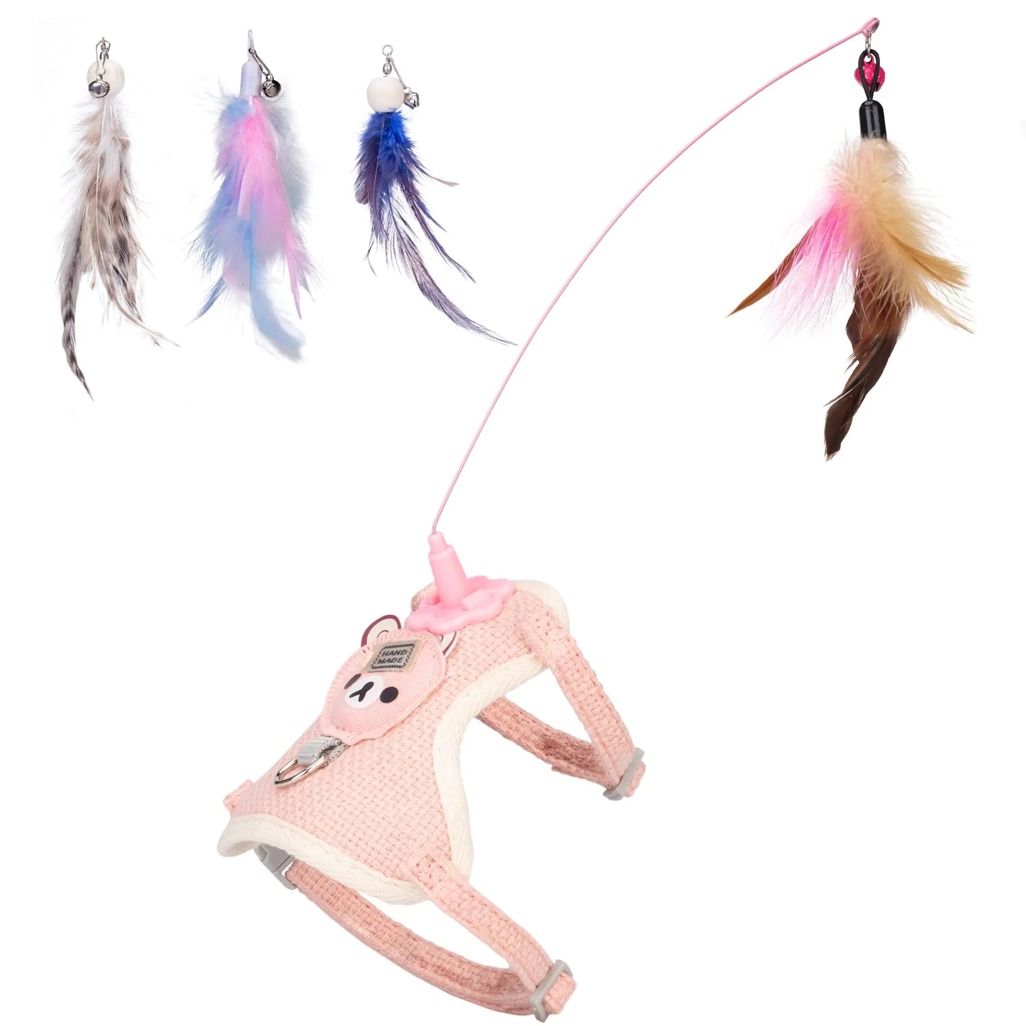 Feather Harness for Independent Play - FunkyCatCo