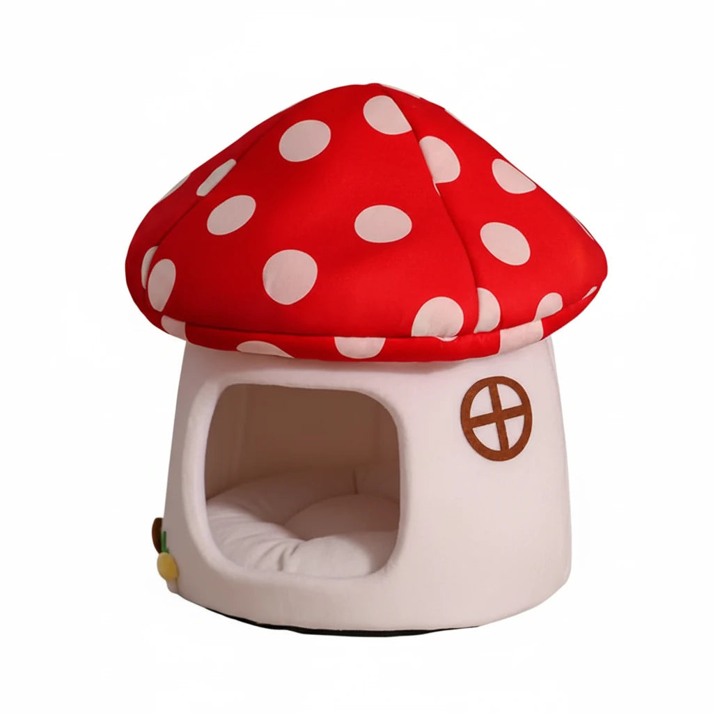 Mushroom Cat Bed Enclosure - FunkyCatCo