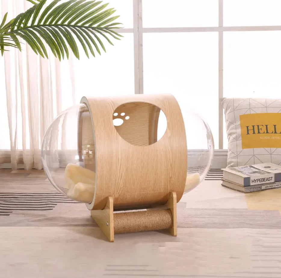 Clear Dome Pet Bed - FunkyCatCo